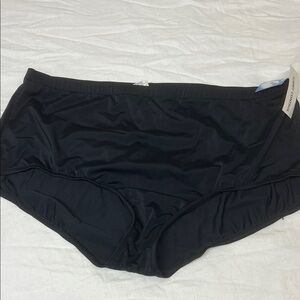 NWT Maxine of Hollywood Classic Black Swimwear Sz 22W